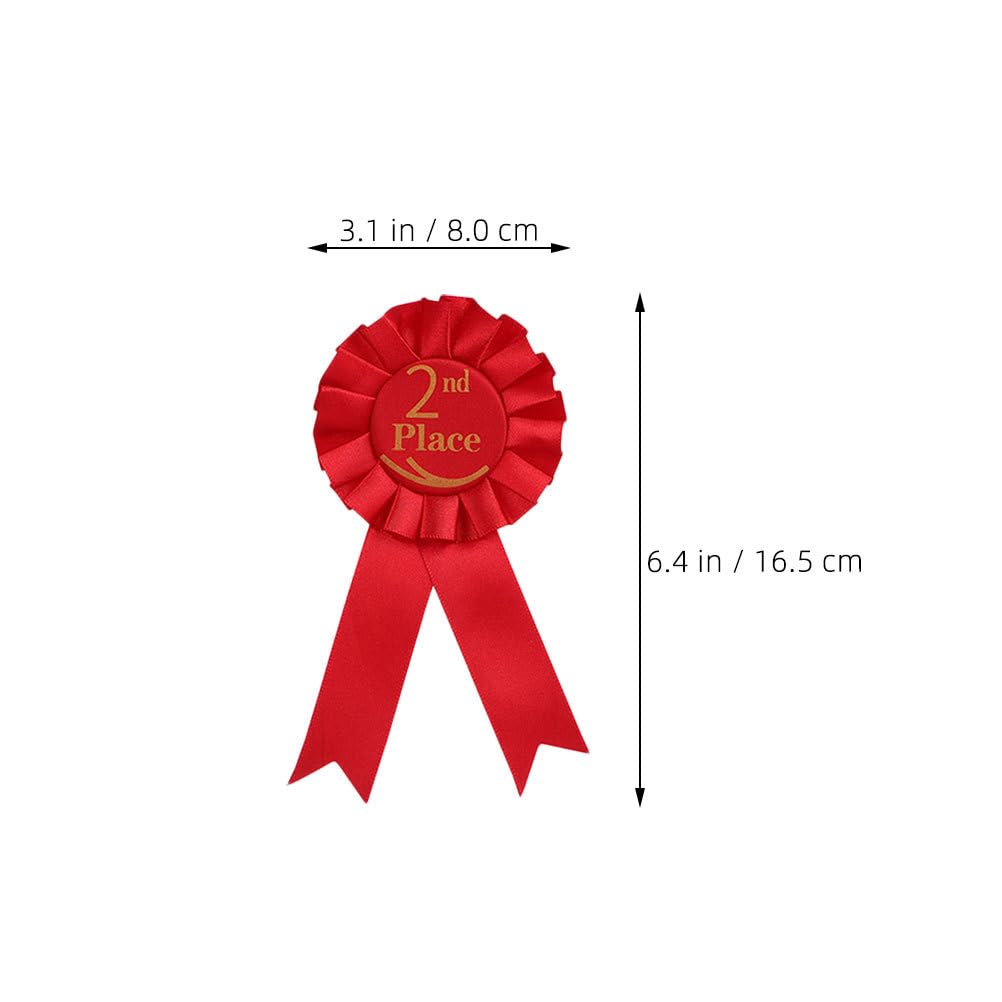 VILLCASE Set Di 9 Nastri Premio in Raso Con E Spilla Per 1° 2° 3° Posto Distintivi Colorati Per Competizioni Sportive Gare Cerimonie Laurea E Feste