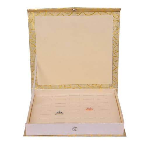 Image of Ring Organiser (45 RINGS) Suitable for all Kinds of Jewellery like Gold, Silver, Antique (Ring Box Design H Cutting)
