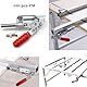 CEEYSEE 1 Stück Schnellspanner GH-302-FM Verstellbar Kippklemme 136KG Push Pull Werkstückschweißklemme Schnell Fixiert Toggle Clamp für Zimmerei, Maschinenbetrieb (GH-302-FM)