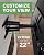 SANUS Premium Full Motion TV Mount for 42"-90" TVs - Sturdy & Smooth Extension, Swivel and Tilt for Big TVs - Universal Design Fits Samsung, LG, Vizio, TCL & More - Easy Installation -OLF22