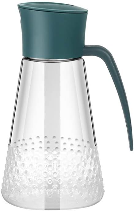 600ml Leak-proof Glass Oil Bottle Kitchen Gadget Sets Seasoning with Stainless Steel Nozzle Dispenser(E)