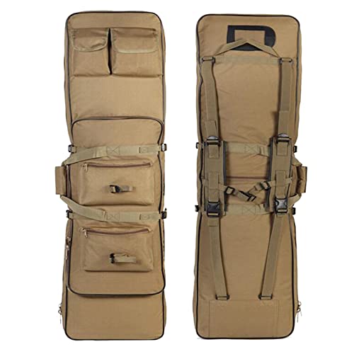 DFANCE Funda de Almacenamiento para Escopeta Funda Escopeta Mochila Táctica de Caza para Rifle de Rifle Mochila para Carabina,Duradera,Almacenar o Transportar Rifles Individuales,Caqui,120cm/47.2in Cover