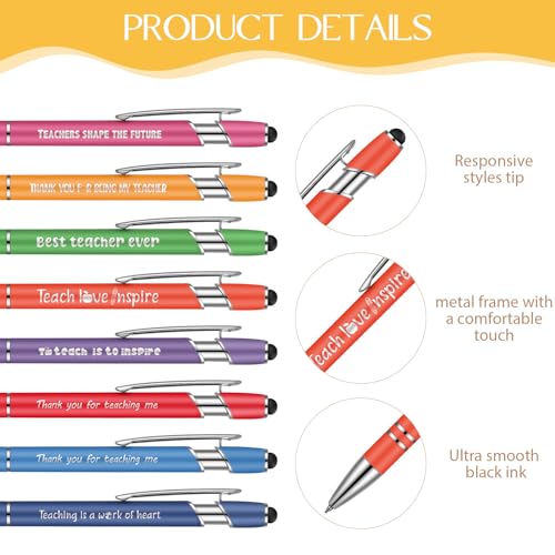 Cadeaux de remerciement enseignant : stylos motivation et carnets de notes