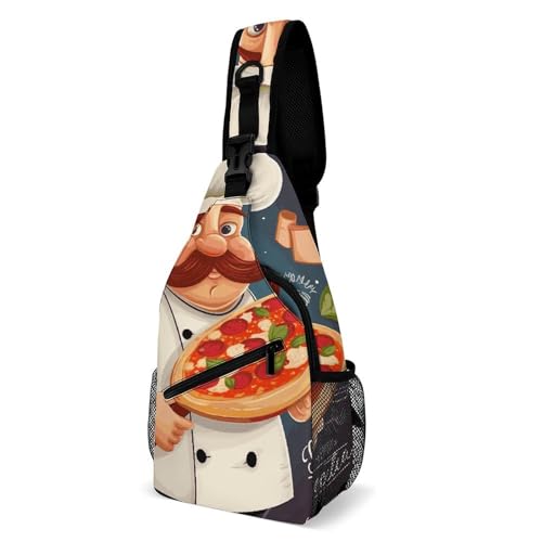 Mochila Sling Bag Crossbody para Senderismo y Viaje 38x20cm