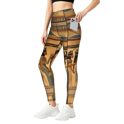 Pantalones de entrenamiento del antiguo Egipto para yoga y paseos urbanos con estilo