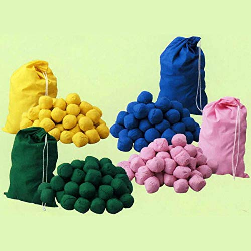 Amazon.co.jp: 玉入れ用玉(オガクズ入り) 50球 袋入り 青／運動会用品