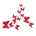 Produktbild juqilu 3D Wandaufkleber Schmetterlinge 3D Spiegel Wand Kunst Home Dekore Wandtattoos 12 Stücke Aufkleber Kühlschrank Für Heimtextilien