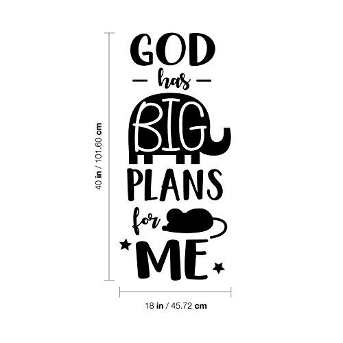 Vinilo decorativo de pared con frase religiosa 40 x 16.5 pulgadas miniatura 3