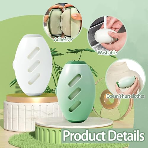 STFYUG Fusselrolle Wiederverwendbar, Reusable Lint Roller, Fusselrolle Tierhaare, Waschbarer Tierhaarentferner Fusselrolle, Lint Remover, Fusselentferner Kleidung Hundehaare Entfernen