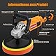 HYCHIKA Poliermaschine Auto 1580W, Auto Politur Set, Autopoliermaschine, Polishing Machine mit Variable 6-Gang-Kontrolle, Motor aus reinem Kupfer, mit 180mm Polierpad, Polierset für Boot KFZ