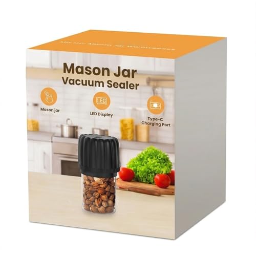 2026 Upgraded Electric Mason Jar Vacuum Sealer Kit with Wide...