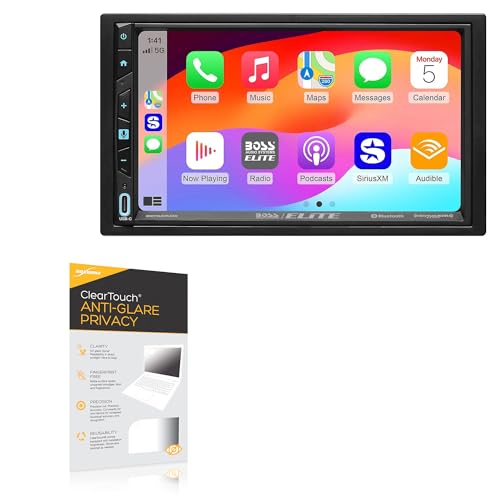 BoxWave Screen Protector Compatible With BOSS Audio Elite BE7ACP.WX - ClearTouch Anti-Glare Privacy (2-Pack), Privacy Screen Protector Flexible Film Anti-Glare