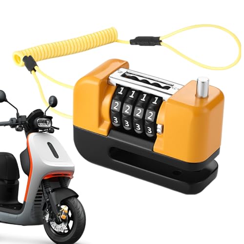 Bloqueo Antirrobo Para Freno de Bicicleta | Candados de Disco Para Ruedas de Bicicleta Eléctrica Con Combinación,Dispositivo De Seguridad Impermeable Para Bicicletas, Ebikes, Motocicletas