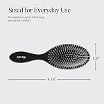 Kitsch Recycled Plastic Wet/Dry Hair Brush, Detangling Tool for Curly or Straight Styles, Brush for Tangled Strands, Flexible Hairbrush Bristles, Brushes for Women & Men, Adults & Kids (Flexi Black) - Image 3