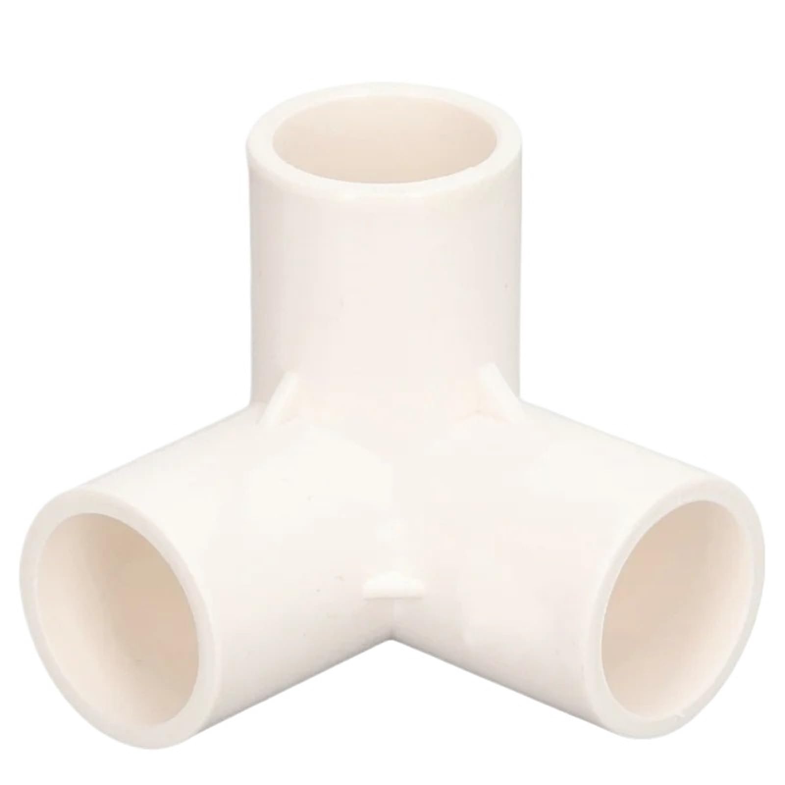 Accesorios PVC De 3 Vías 10 Uds Accesorios de tubería 3 vías Conector en T plástico PVC Esquina Codo 25mm diámetro Interior Blanco