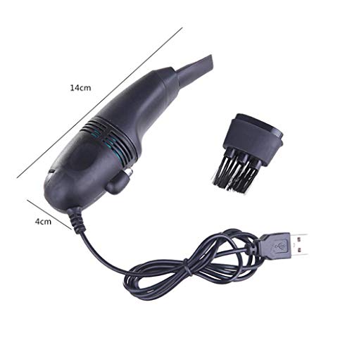 Mini Computer Vacuum USB Keyboard Cleaner PC Laptop Brush Dust Cleaning Kit (Blue) - Thumbnail 6
