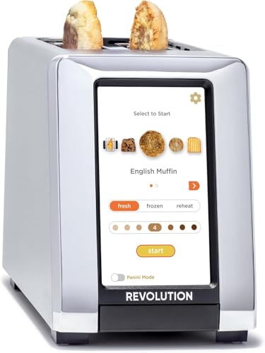 Revolution R180S High-Speed Touchscreen Toaster, 2-Slice Smart Toaster with Patented InstaGLO Technology & Panini Mode