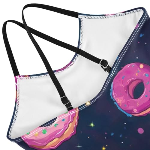 Rose Red Donuts Girls One Piece Swimsuit Beach Swimwear 208493344