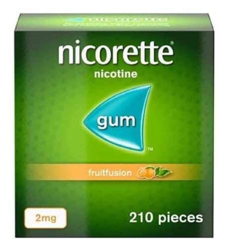 Nicorette Fruitfusion Gum 2mg Pieces 210 New-Stop Smoking AID