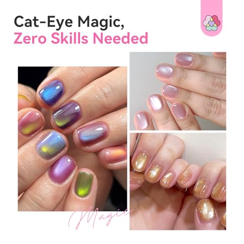 Image of SAVILAND Automatic Cat Eye Magnet for Cat Eye Gel Nail Polish Pink