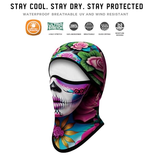 Image of Obacle Balaclava Face Mask Men Women for Sun Protection Motorcycle Fishing Raves