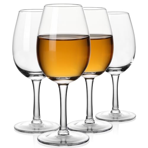 Physkoa Port Wine Glasses Set of 4 – 7 oz Crystal Sherry Glasses & Dessert Wine Tasting Glasses – Everyday Tulip Stemware for Home Bar & After Dinner Drinks