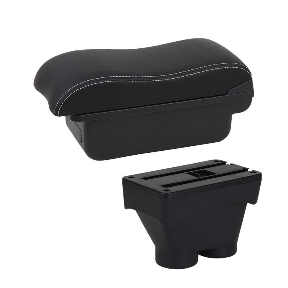 Aierdeyp C3 Black White Nousb Car Armrest Box For Peugeot 208 2012-2018 Car Armrest Box