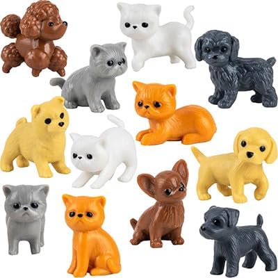 Miniatura 1 de Pocket Paw Pals - Juego de 12 figuras para gatos y perros