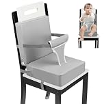 PandaEar Toddler Booster Seat for Dining Table, Portable High Chair Seat, Table Booster Seat for Toddler, Travel Highchair Booster Cushion with Backrest & Adjustable Seat Belt for Kids Child