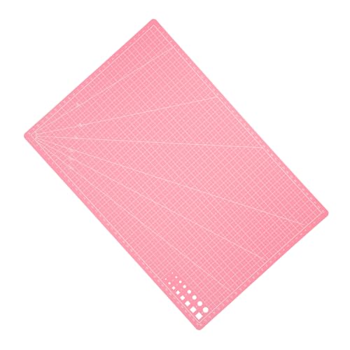 SHINEOFI Alfombrilla De Corte Doble Cara A3 45×30 Cm Color Rosa Para Manualidades y Grabado, Tablero De Plástico Pp Durable Para Proyectos De Scrapbooking y Bricolaje