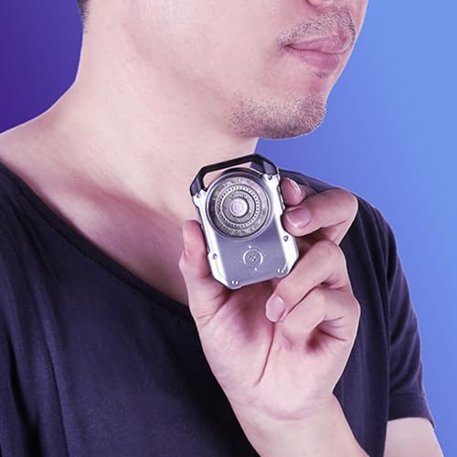 Tondeuse à barbe rotative contre les irritations rasoir lavable - 5