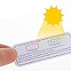 Gatuida 6St UV-Test UVC-UVA-Testwerkzeuge UV-Licht-Teststreifen Sensor Lichttestkarte UV-Prüfkarte Testkarten aus Papier UV-UVC-Detektor ultraviolettes Licht Anweisungskarte Die Glühbirne