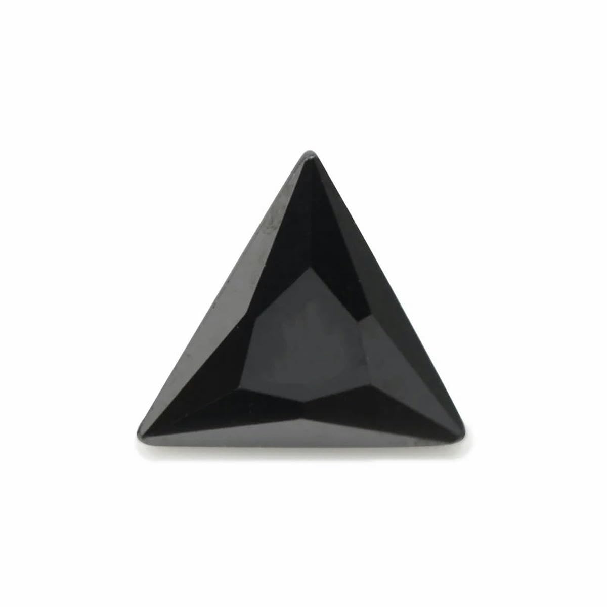 Perles synthétiques en vrac en zircone cubique noire 3x3mm à 10x10mm pour bijoux artisanaux