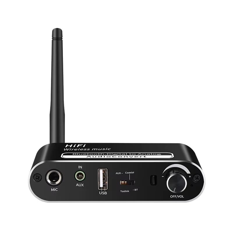 MICROWARE Long Range Bluetooth Audio Adapter, HiFi Wireless Music Receiver, Bluetooth 5.1 Receiver for Wired Speakers or Home Music Stream (Model: T02)-image-33