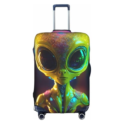 Housse de bagage de voyage unique Alien Planet blanche en taille L lavable