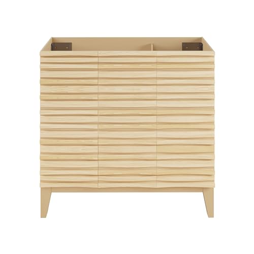 Image of Swiss Madison Cascade 36 inch Bathroom Vanity in Natural Oak - Cabinet