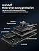 CCSmall Heavy Duty Protection Case for Xiaomi 12 Pro (Not 12), Magnetic Ring Kickstand Slide Camera with Card Holder Phone Cover for Xiaomi 12 Pro LJK Black