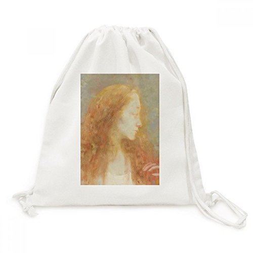 Voyage sac à dos cordon en toile pour explorer la ville avec style artistique
