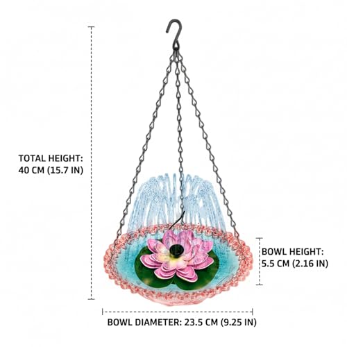 Fontaine alimentée extérieure pour attirer les colibris - 5