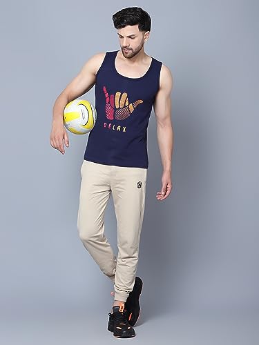 Image of Designer Men Vest Versatile Cotton Sando /Baniyan /Ganji for Boys - Perfect for Gym Workouts, Vacations, and Beaches