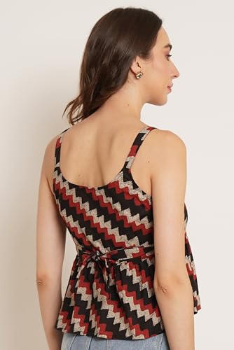 Image of COTLAND Fashions Designer Pre-Shrunk Cotton Peplum Top for Women