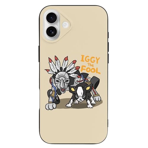 iPhone 16ケース ジョジョの奇妙な冒険 イギー iPhone 16 Plus カバー 携帯ケース アイフォン16 ケース おしゃれ 人気 個性的 あいふぉん16ケース スマホケース ワイヤレス充電対応 携帯カバー