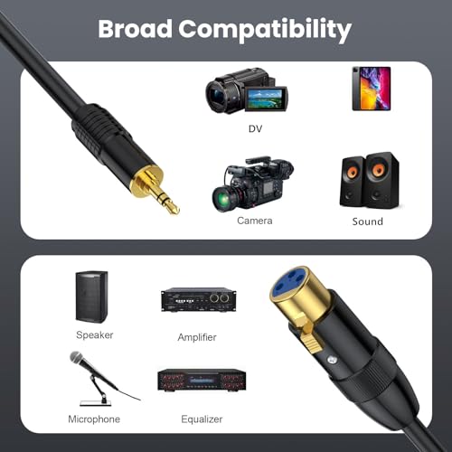 Cable adaptador Jack 3.5mm macho a micrófono 50cm miniatura 3