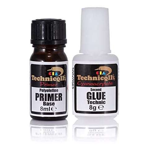 Extra Strong Glue for Plastic 8ml + 8g for Manufacturing and Repair of PP PE PTFE Teflon and Silicone Parts Cover