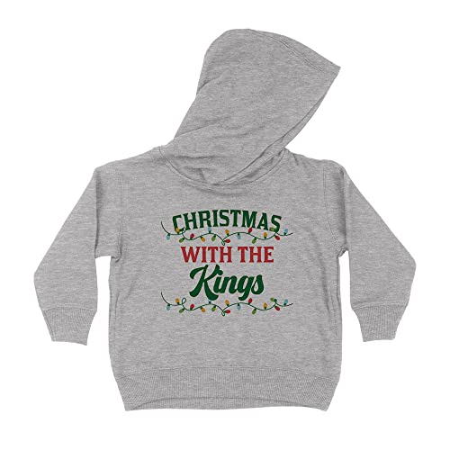 Christmas with The Kings Kids Hoodie Sweatshirt Toddler 4T Heather Grey