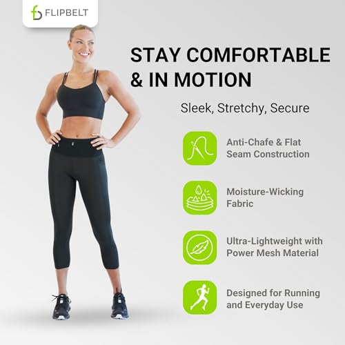 Women's Air Crop Legging Yoga Pants Breathable High-Waisted Workout Leggings with Running Belt Pockets Athletic4
