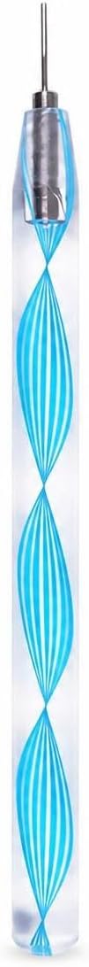 Paper Quilling Pen with Precision Slotted Tip and Acrylic Handle for Intricate Paper Art Crafting Suitable for Beginners and Experienced Quillers, 6mm Fine Quilling Pen Blue