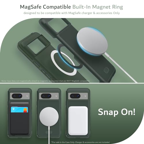 Image of TUDIA MergeGrip Magsafe Compatible for Google Pixel 8 Case - Pine Green