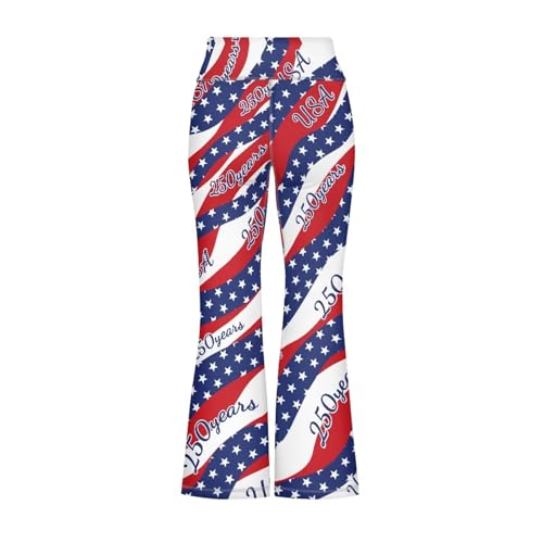 Image of Girls Flare Leggings 5-14T Cute Bell Bottoms for Girl Yoga Pants for Gym