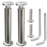 2Set 304 Stainless Steel Top Connector Bracket Mounting Bolt Replace 001177 005362 Compatible with Bennington SS Bimini Series, with 2Pc Hex Wrench for Bennington Pontoon Accessories & Boat Parts